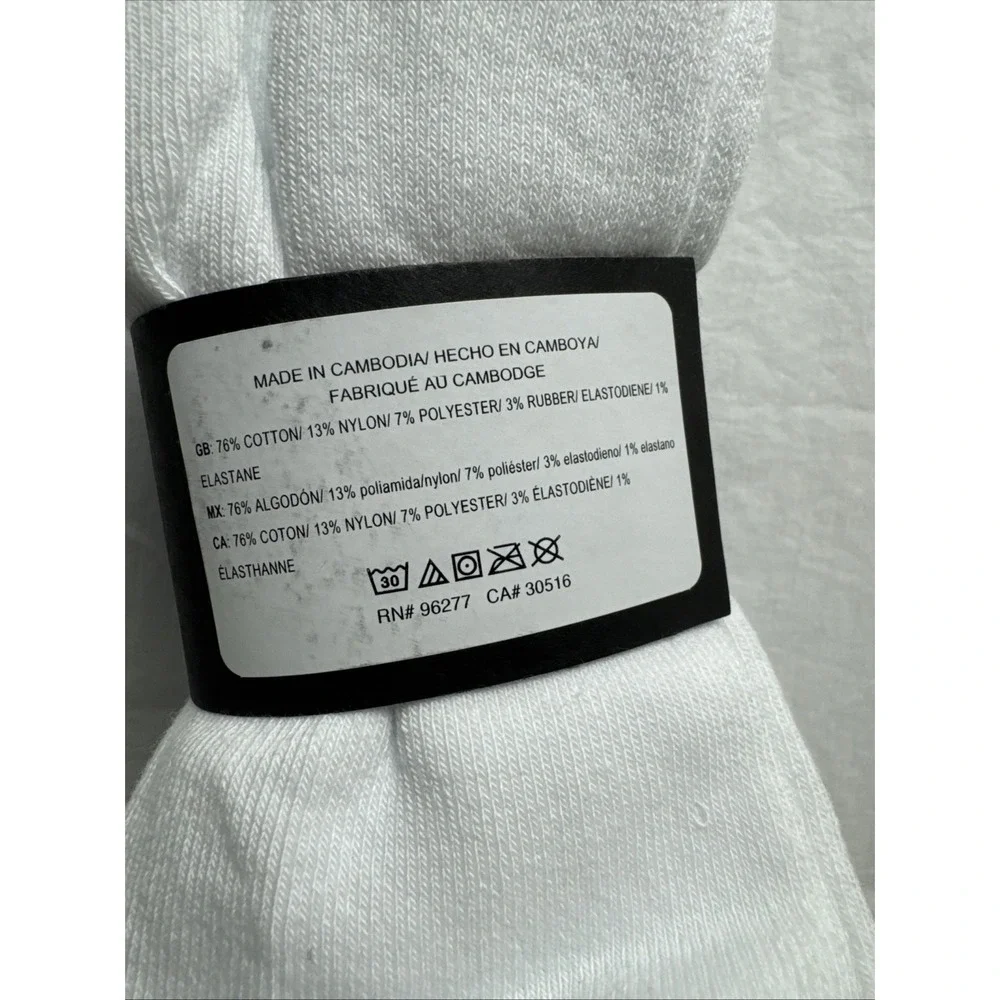 Vans White Crew Socks- 3 Pack- Shoe Size‎ 9.5-13- NWT Skateboard Classic